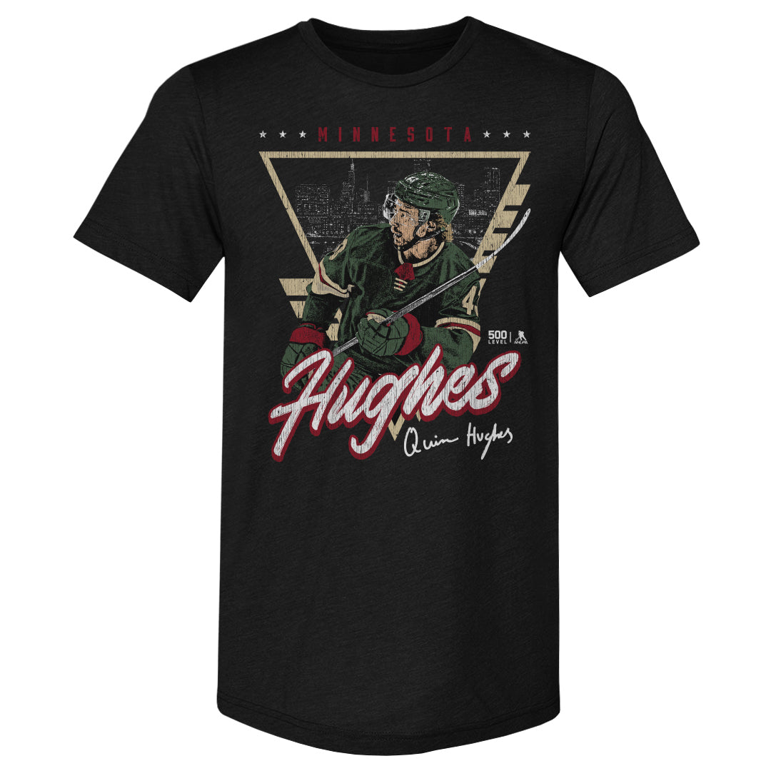 Quinn Hughes Minnesota Triangle Retro 3