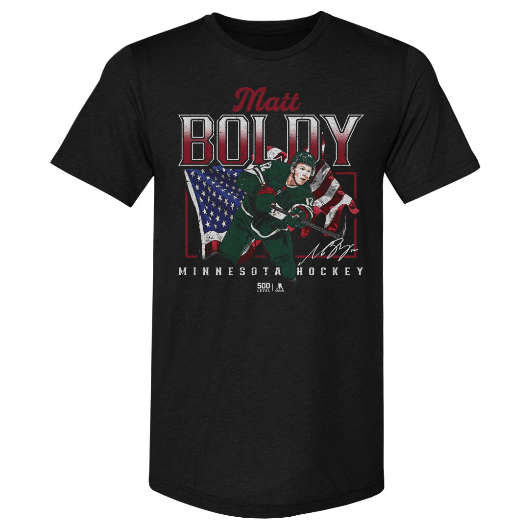 Matt Boldy Minnesota USA Flag