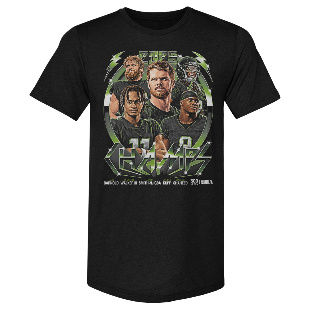 Seattle Football 2025 Champs Vintage Neon
