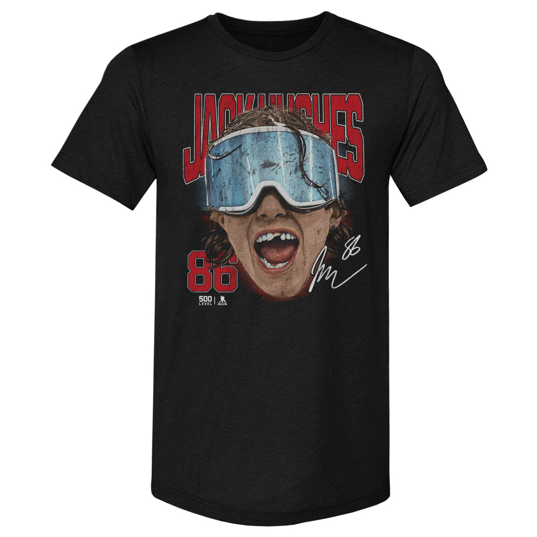 Jack Hughes New Jersey Goggles