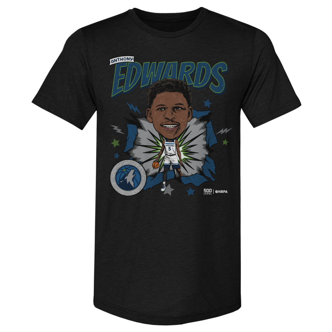 Anthony Edwards Minnesota Timberwolves Caricature Retro 1