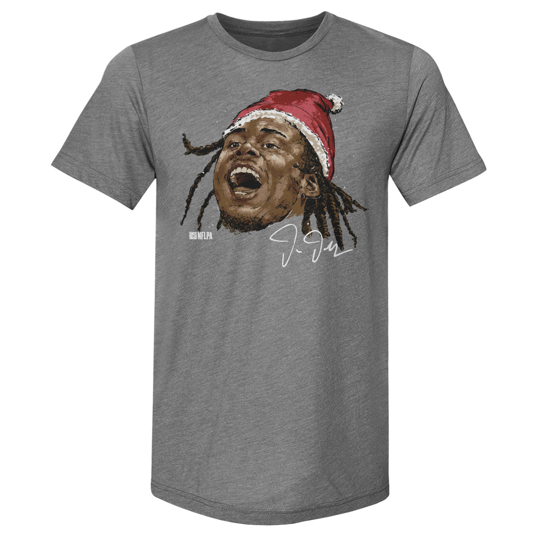 Justin Jefferson Minnesota Portrait Santa Hat 3