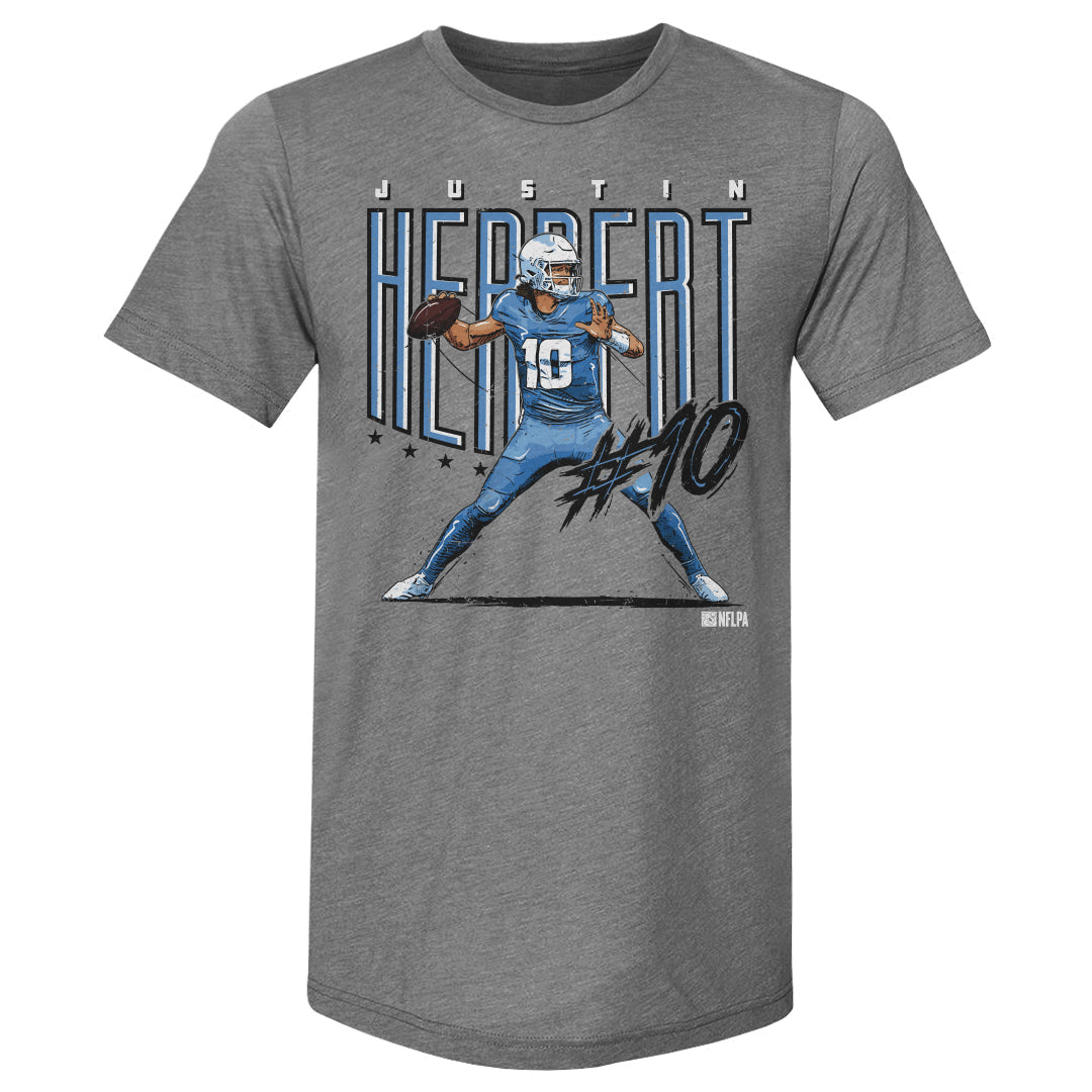Justin Herbert Los Angeles C Player Name WHT 1