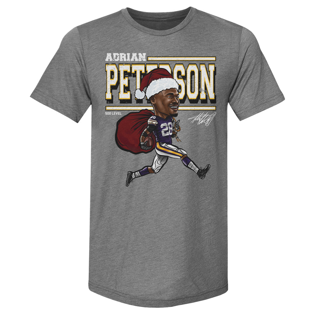Adrian Peterson Minnesota Cartoon Santa Hat