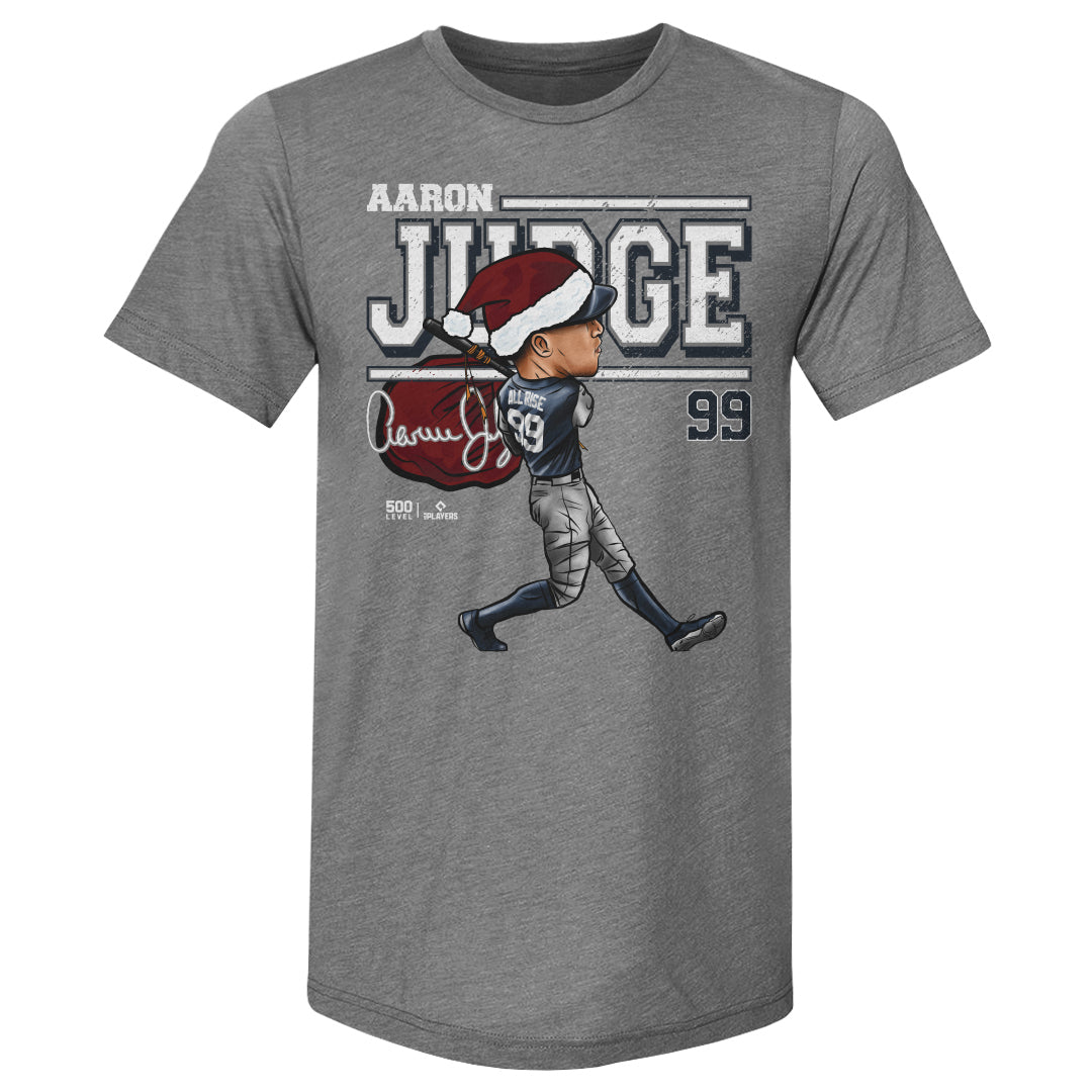 Aaron Judge New York Y Cartoon Santa Hat