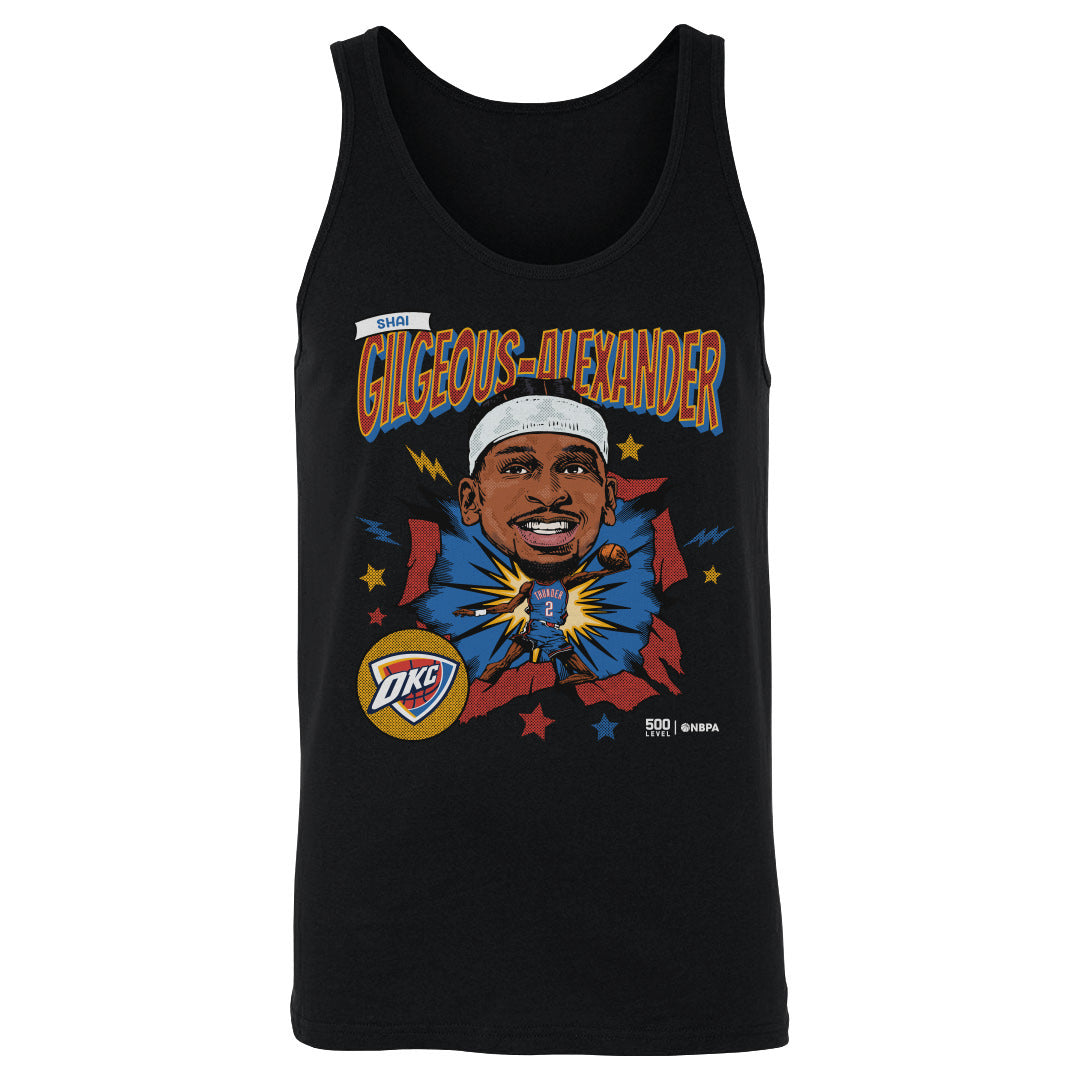 Shai Gilgeous-Alexander Oklahoma City Thunder Caricature Retro