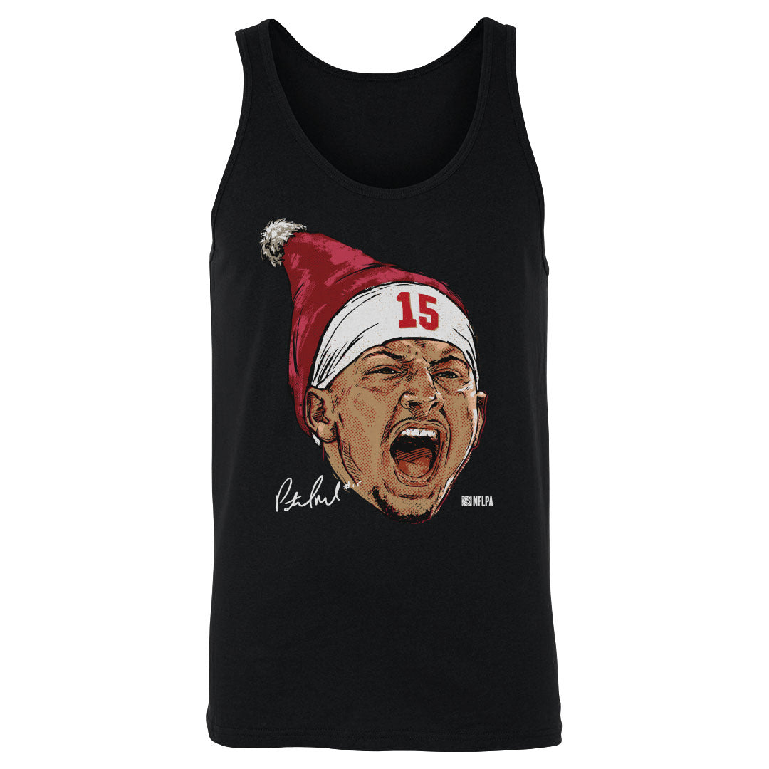 Patrick Mahomes Kansas City Portrait Santa Hat 1