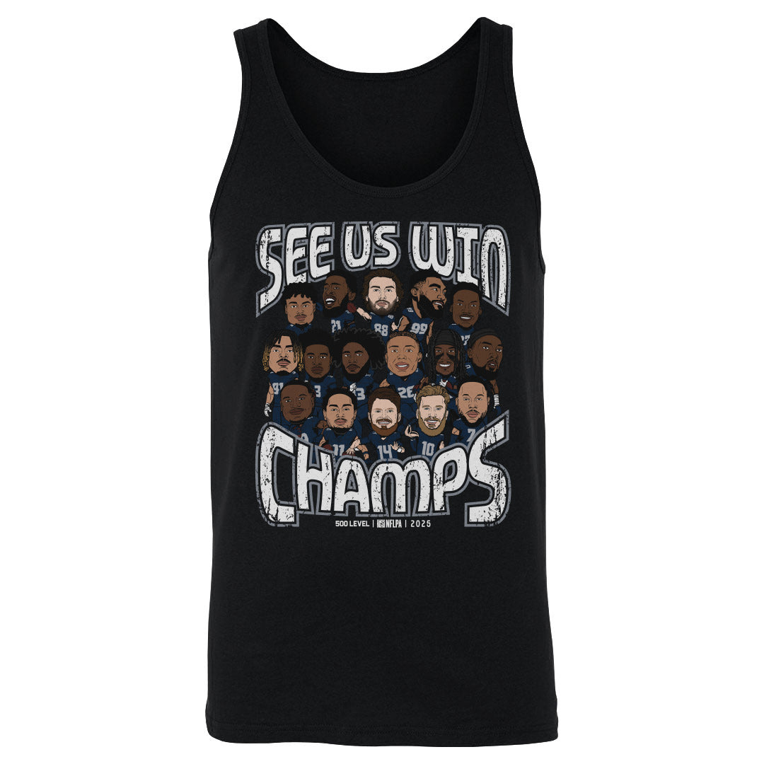 Seattle Football 2025 Champs Cartoon 1