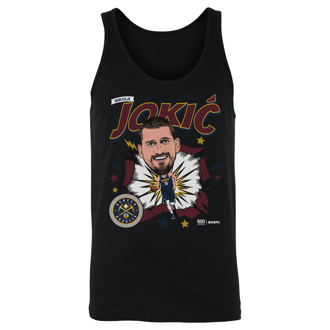 Nikola Jokic Denver Nuggets Caricature Retro 1