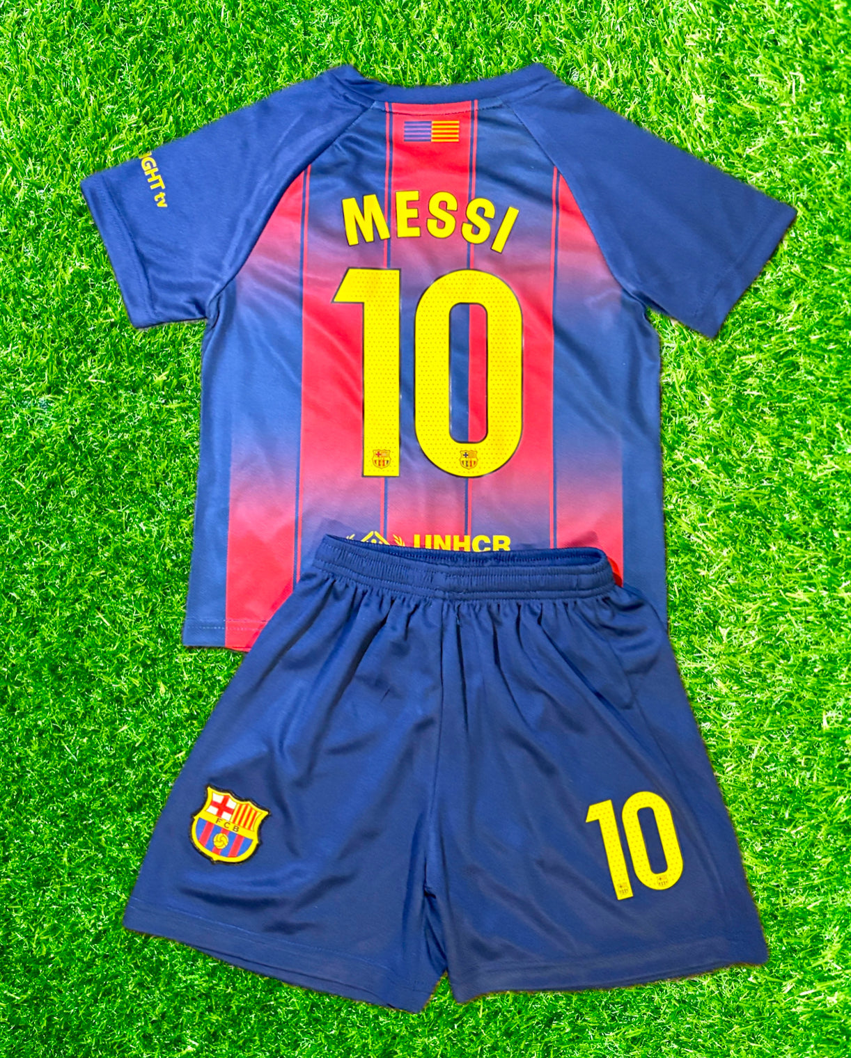 Lionel Messi Barcelona Soccer Jersey Kids Toddler & Youth Sizes 1