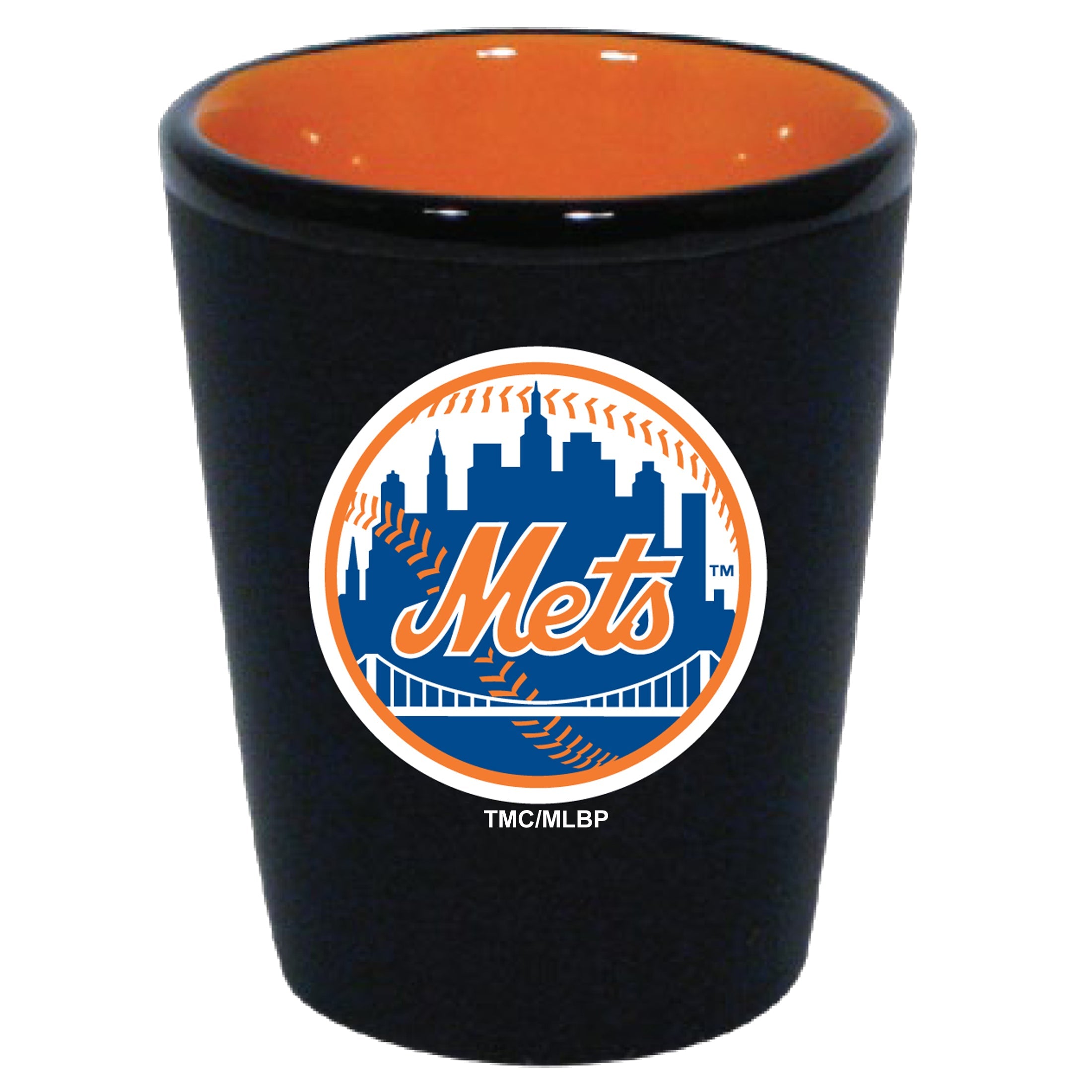 New York Mets Matte Black/Inner Color Shot Glass 1