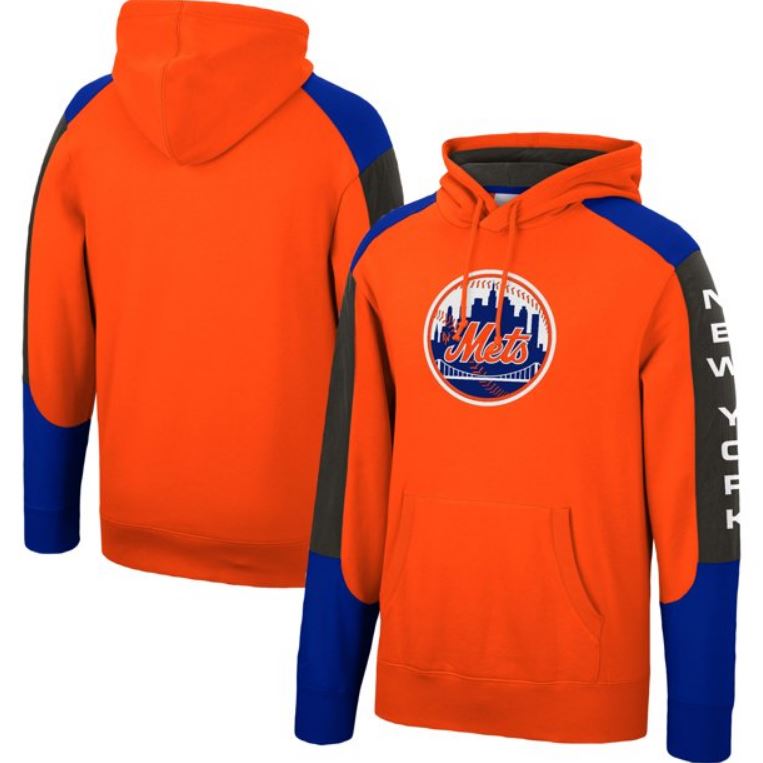 New York Mets Mitchell & Ness Fusion Fleece Hoodie 1