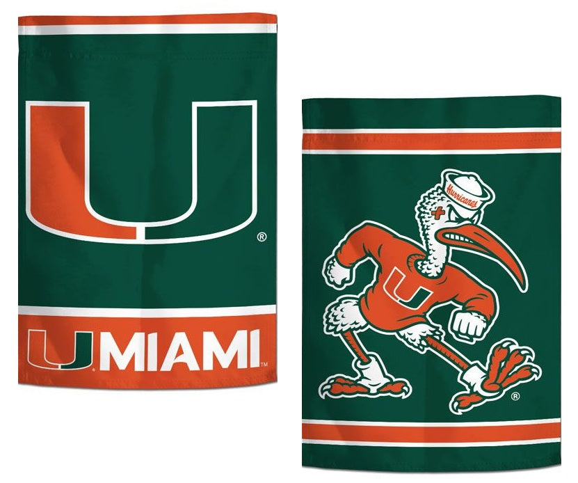 Miami Hurricanes 2-Sided Garden Flag 1