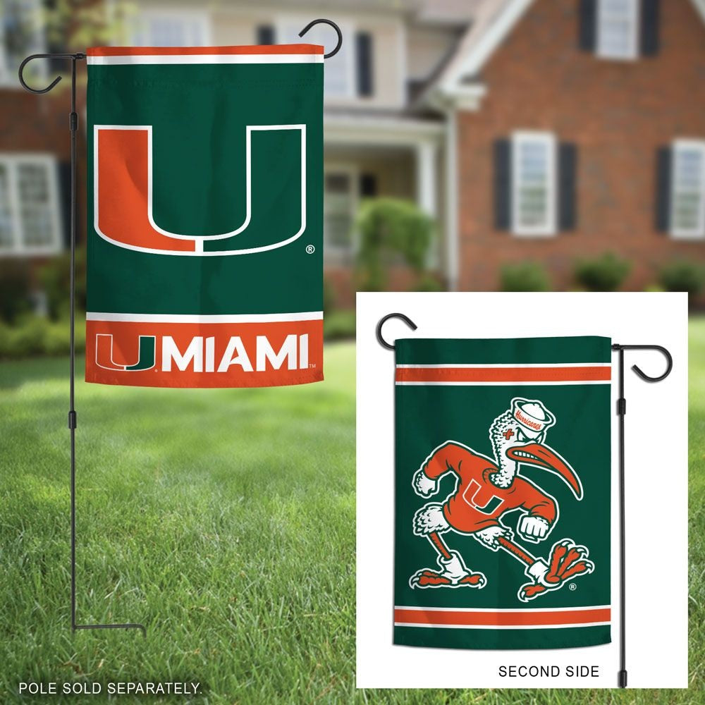 Miami Hurricanes 2-Sided Garden Flag 2