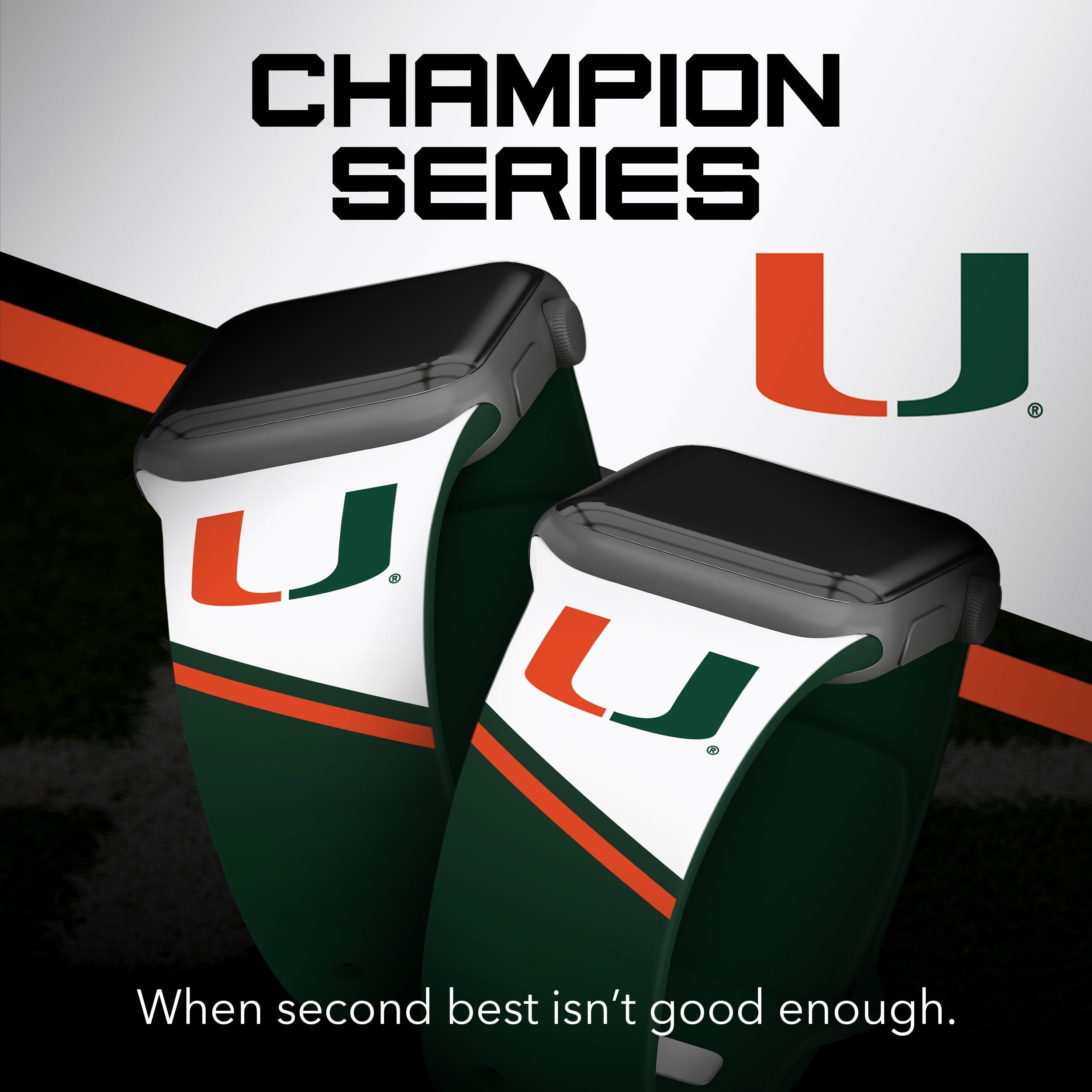 Miami Hurricanes HD Apple Watch Band | Affinity Bands 24