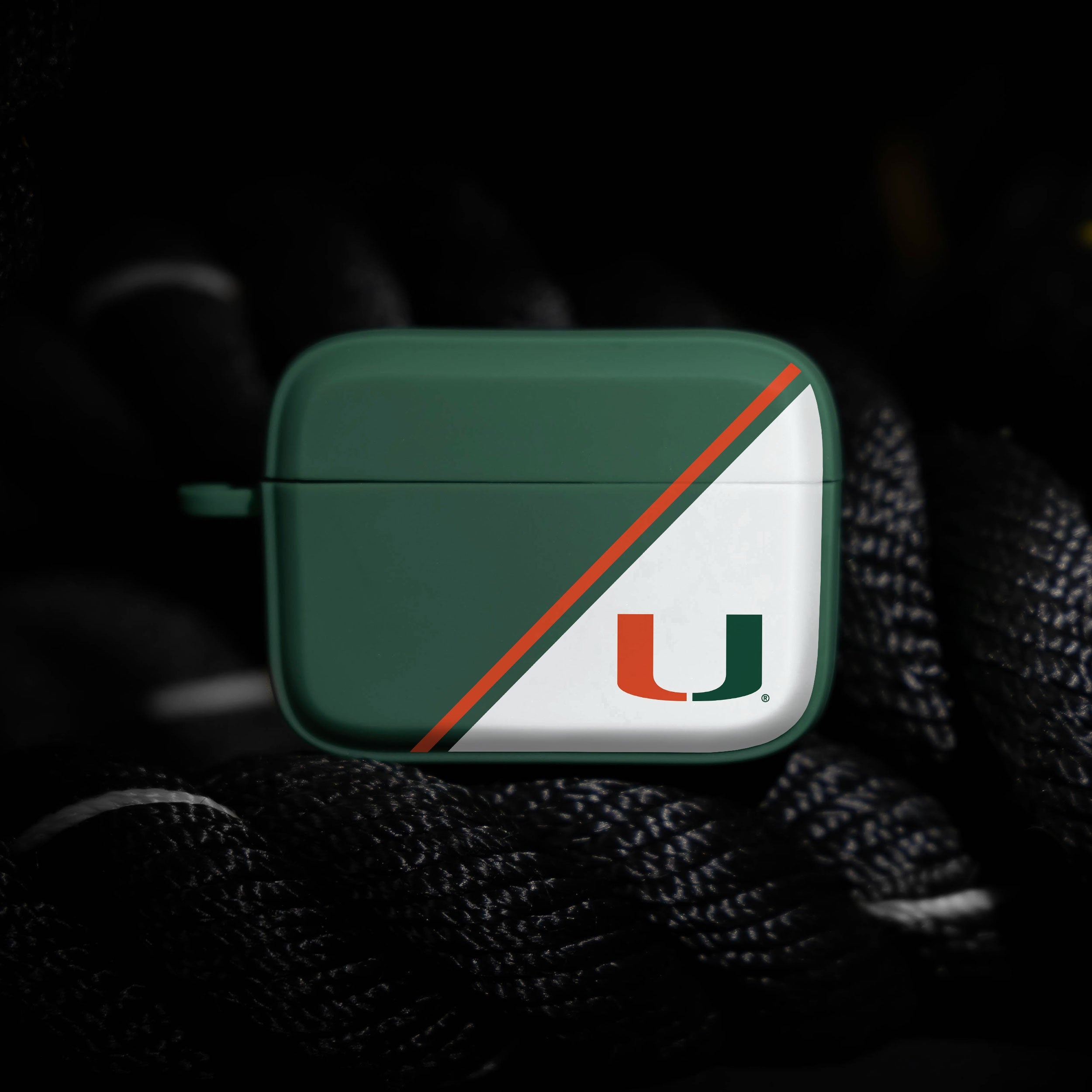 Miami Hurricanes HDX Champion Series Apple AirPods Pro 1 & 2 Case Cover 3