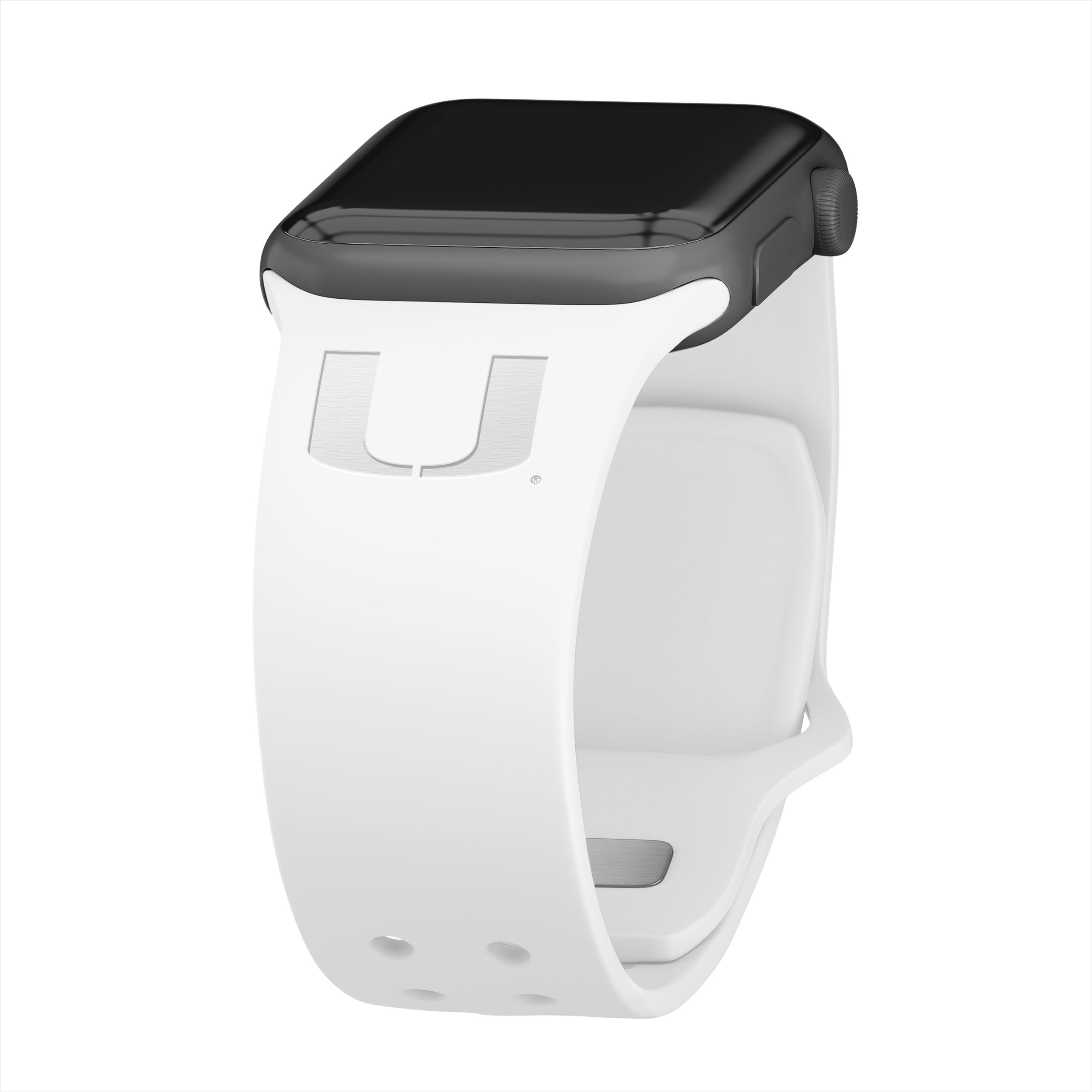 Miami Hurricanes Engraved Apple Watch Band 9