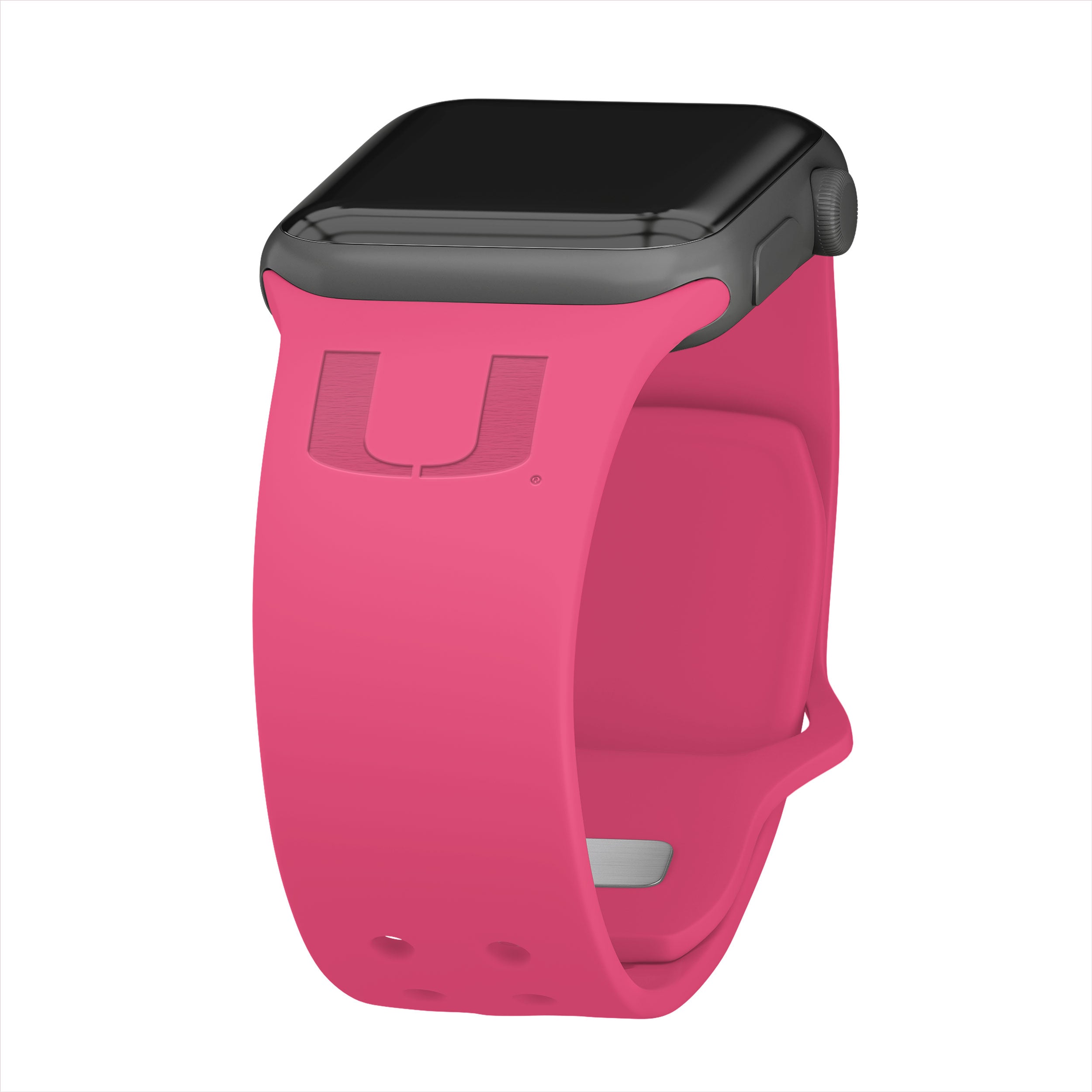 Miami Hurricanes Engraved Apple Watch Band 17