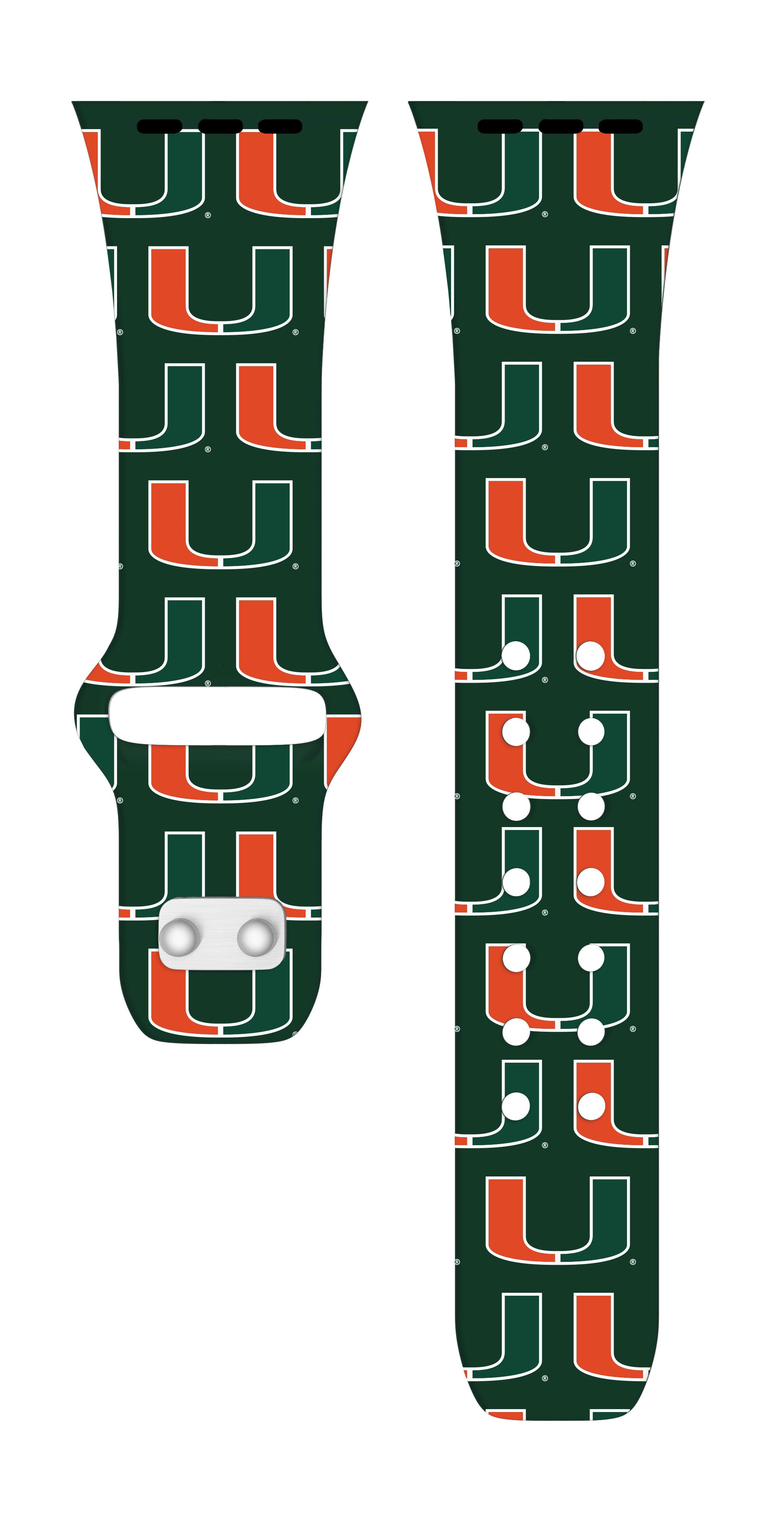Miami Hurricanes HD Apple Watch Band | Affinity Bands 12