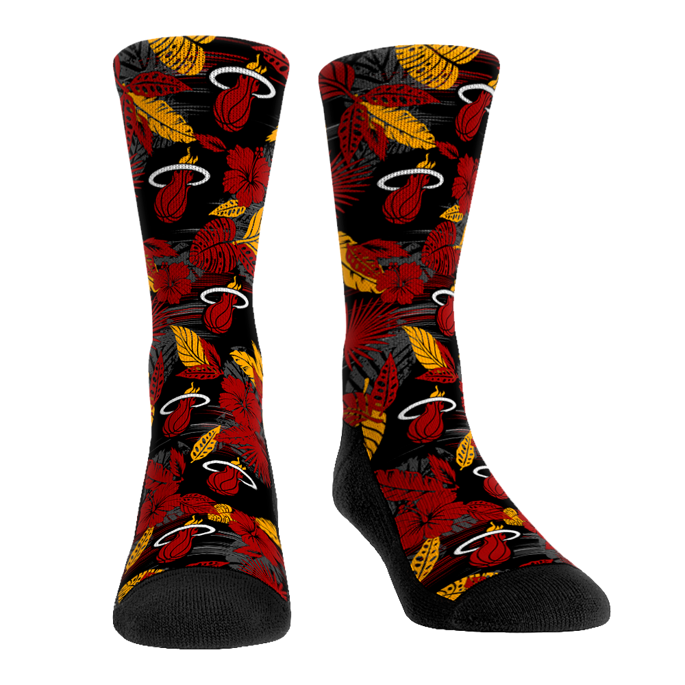 Miami Heat - Floral | Rock 'Em Socks