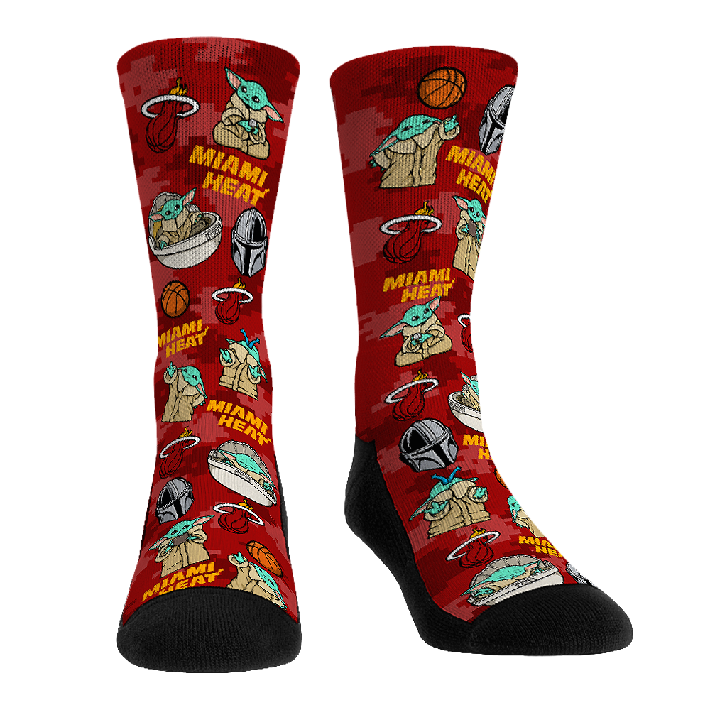 Miami Heat - Star Wars  - Grogu All-Over | Rock 'Em Socks