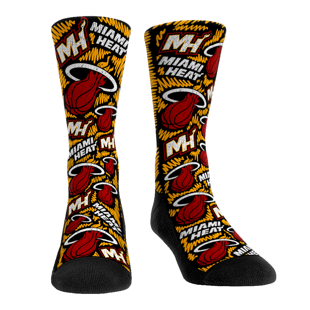 Miami Heat - Logo Sketch | Rock 'Em Socks