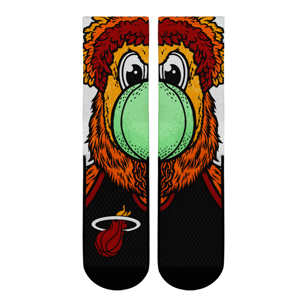 Miami Heat - Split Face Mascot | Rock 'Em Socks