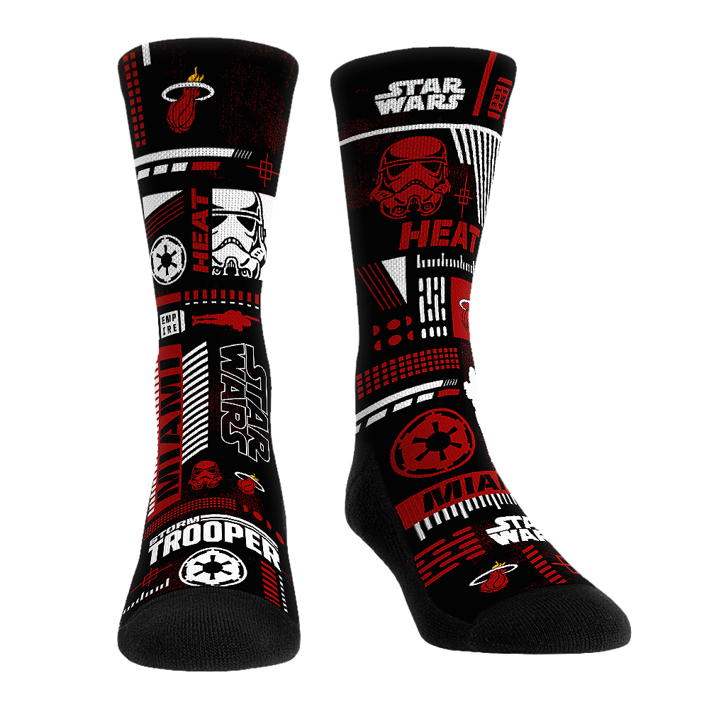 Miami Heat - Star Wars  - Stormtrooper Pattern | Rock 'Em Socks