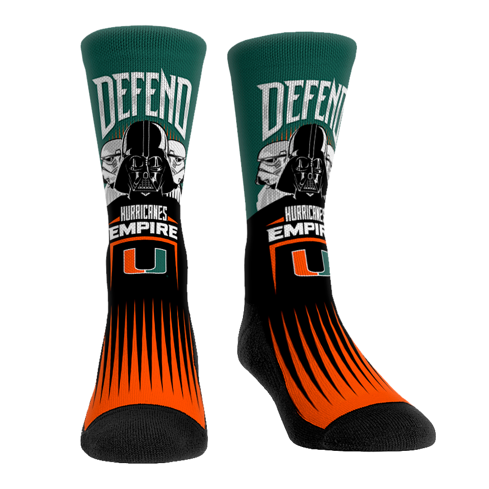 Miami Hurricanes - Star Wars  - Defend The Empire | Rock 'Em Socks 1