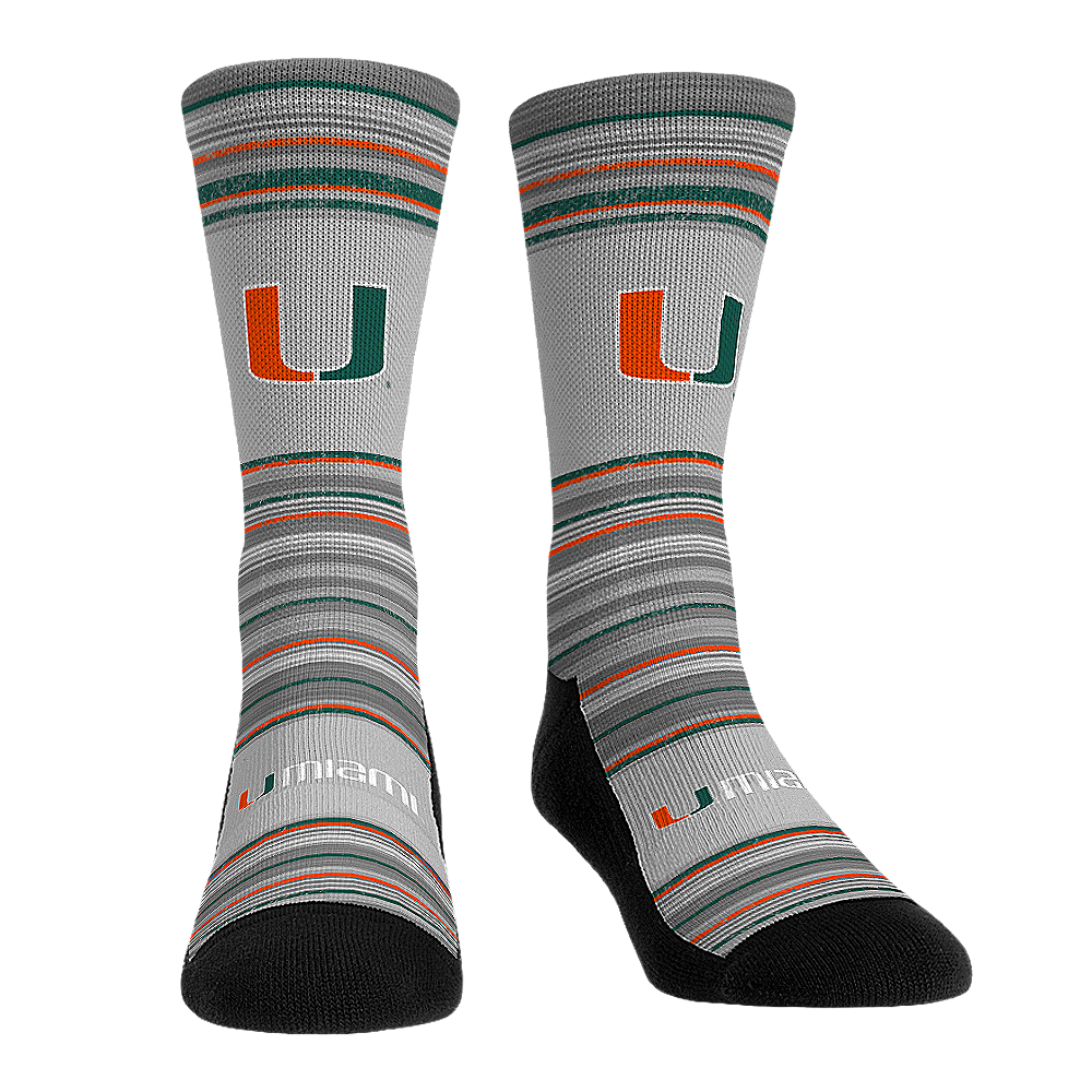 Miami Hurricanes - Heather Classics | Rock 'Em Socks 1
