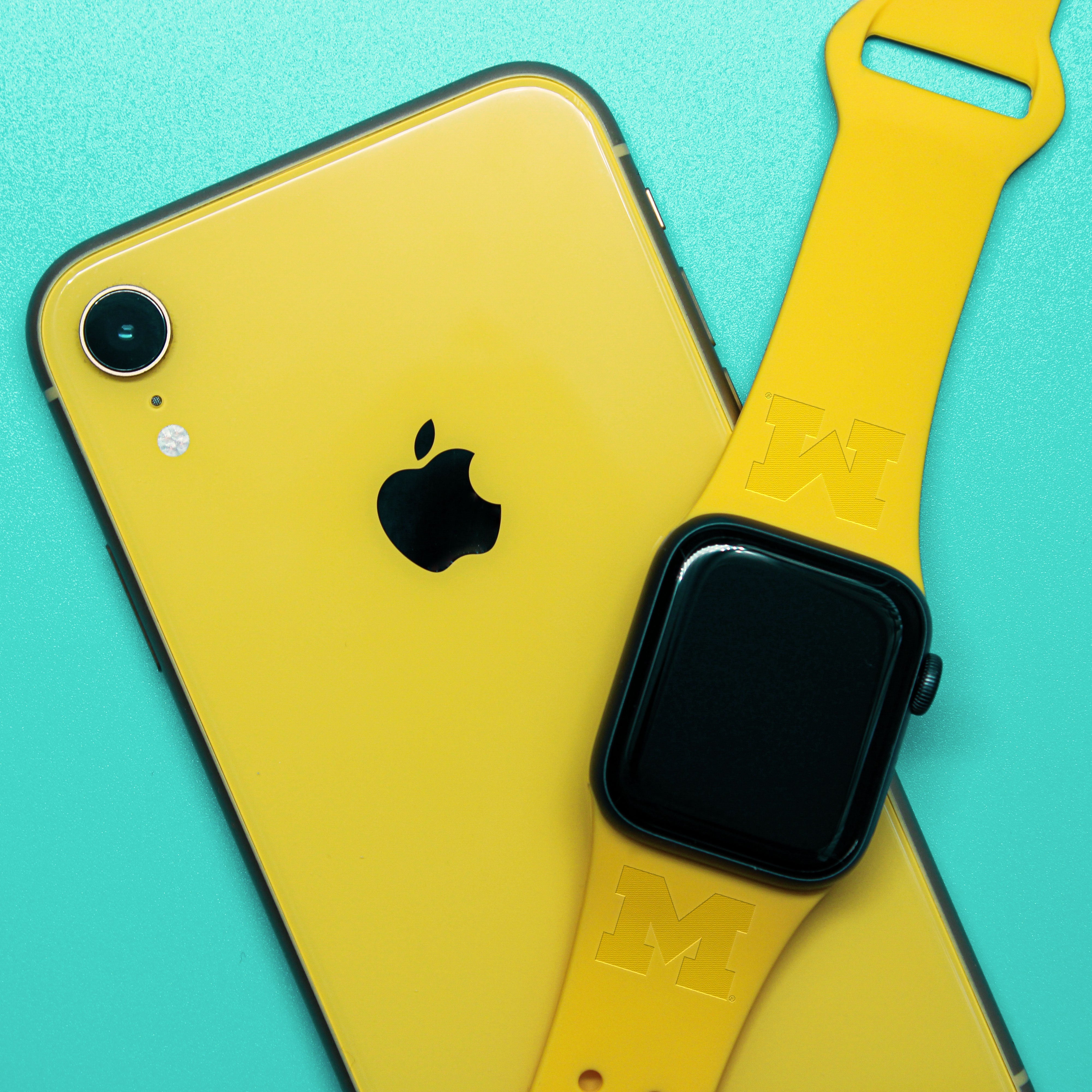 Michigan Wolverines Engraved Apple Watch Band 6