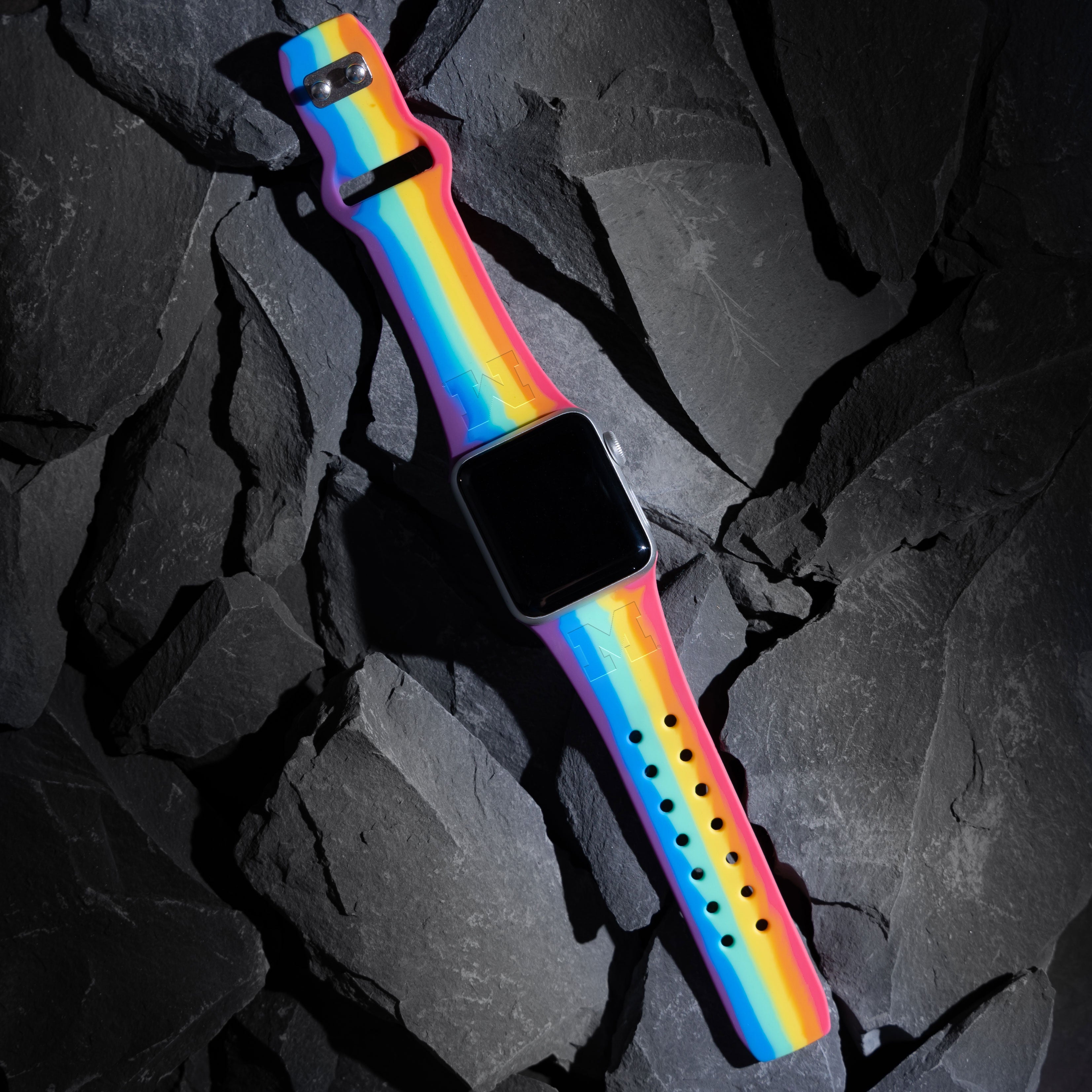 Michigan Wolverines Engraved Apple Watch Band 26