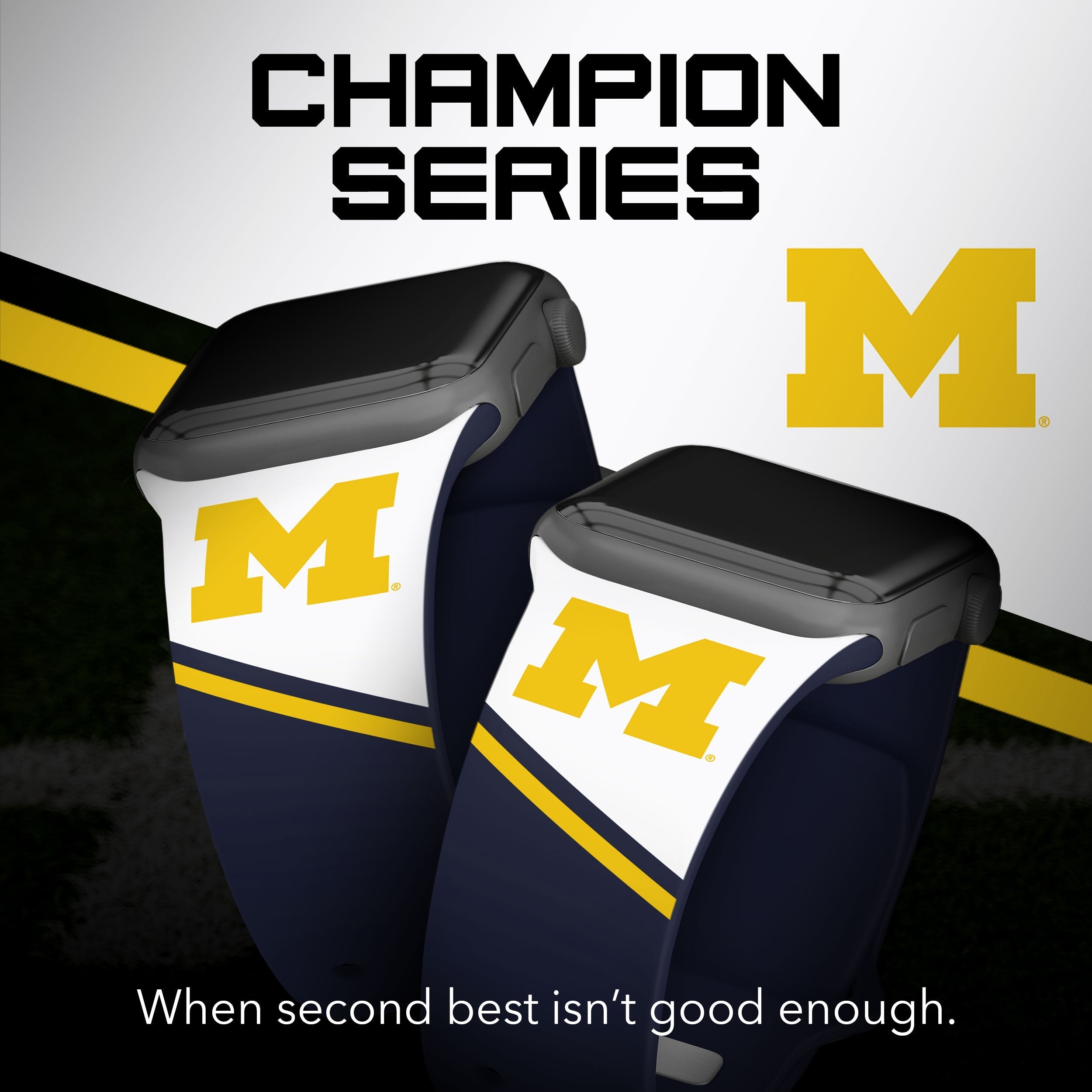 Michigan Wolverines HD Apple Watch Band 24
