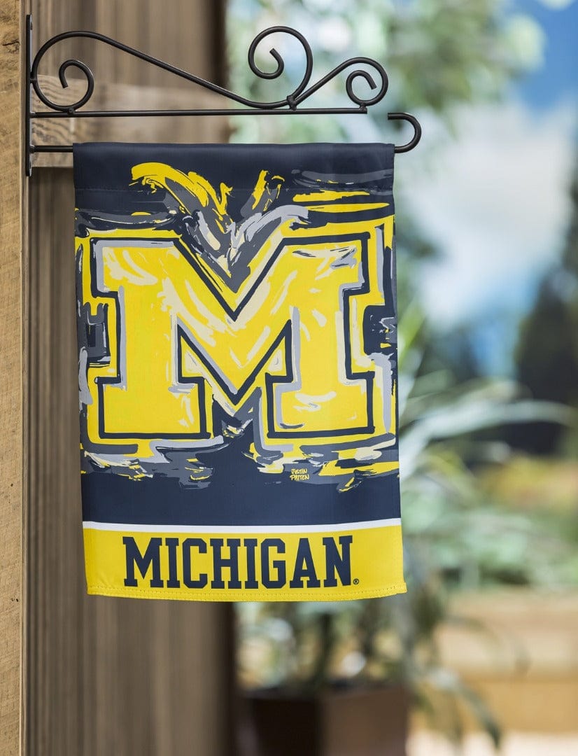 Michigan Garden Flag 2 Sided Justin Patten Logo