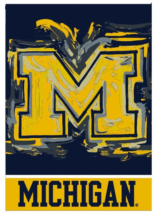 Michigan Garden Flag 2 Sided Justin Patten Logo