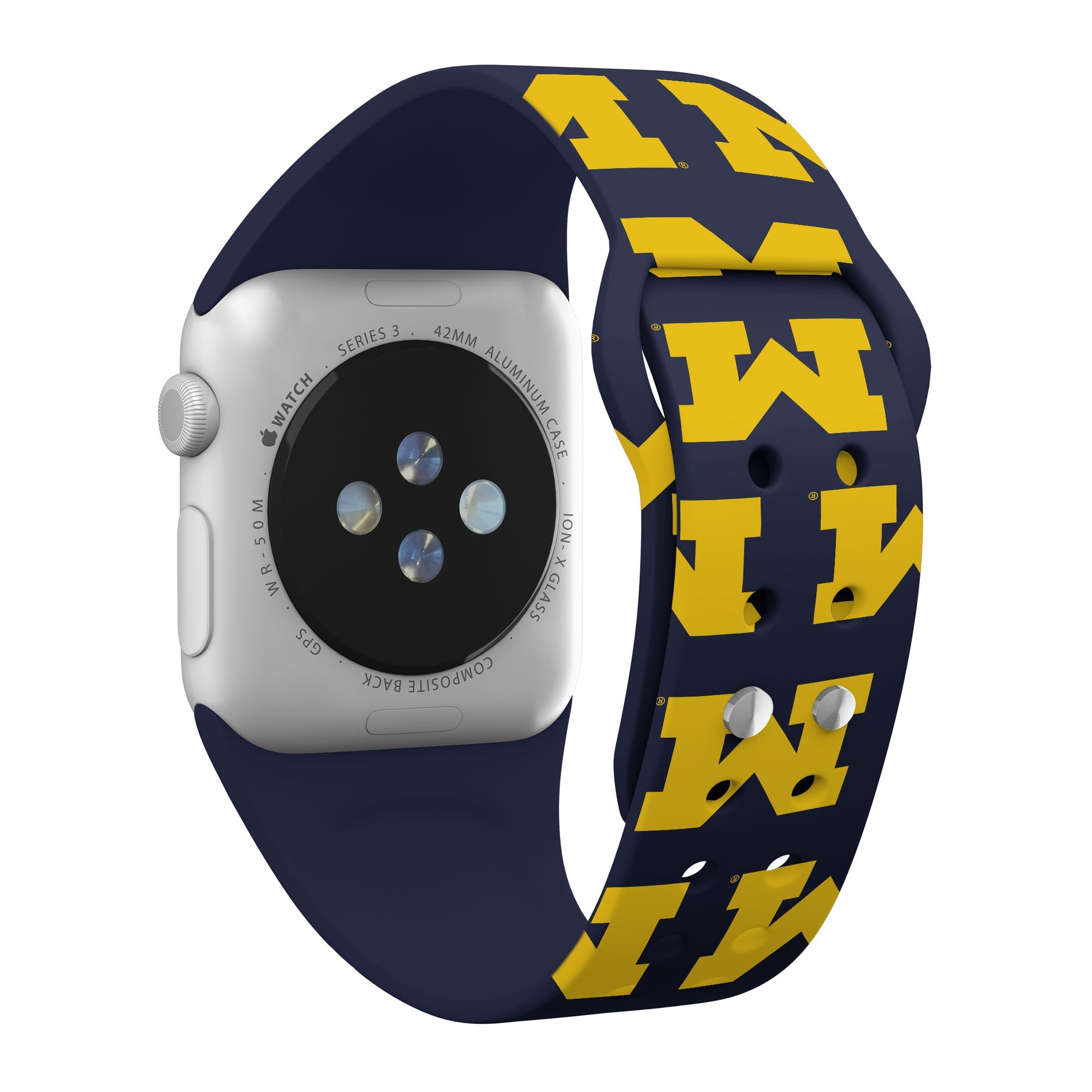 Michigan Wolverines HD Apple Watch Band 11