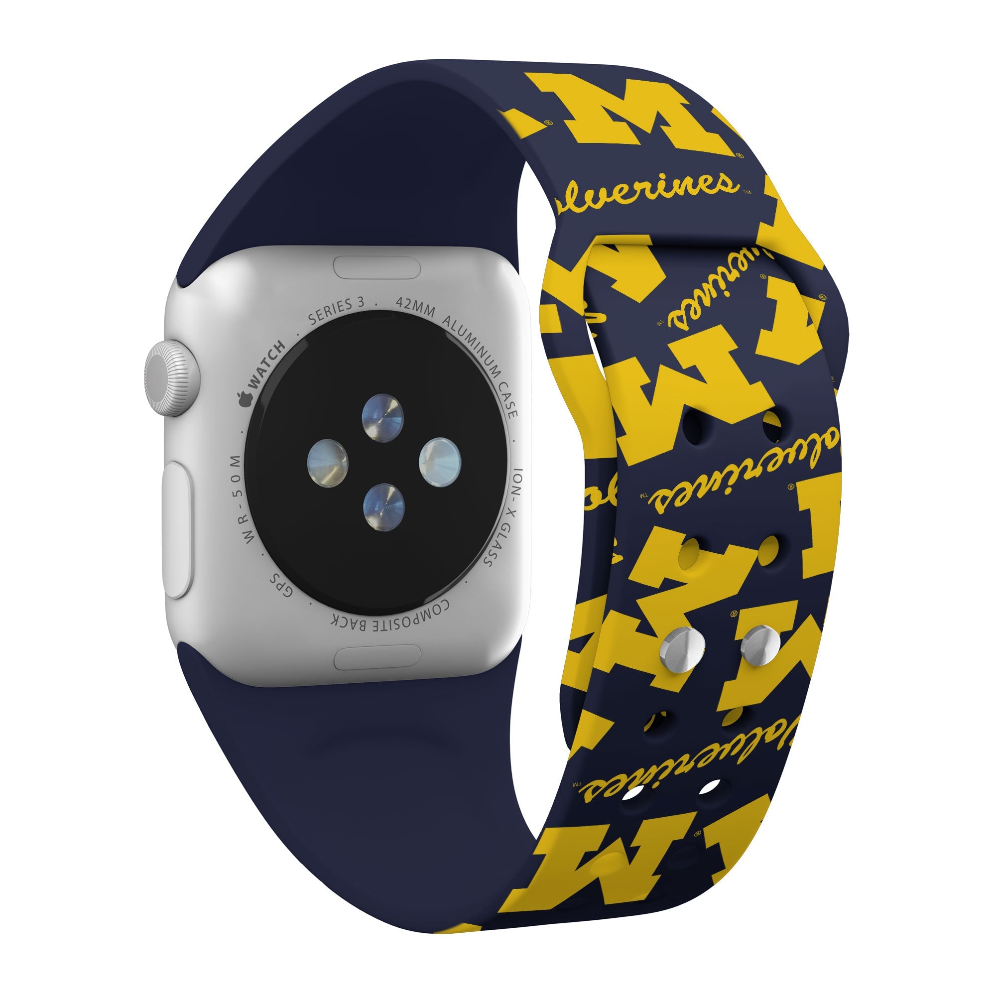 Michigan Wolverines HD Apple Watch Band 17