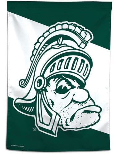 Michigan State Spartans Flag Sparty Logo House Banner