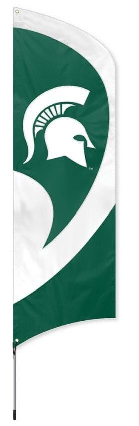Michigan State Spartans Tall Team Feather Flag With Flagpole