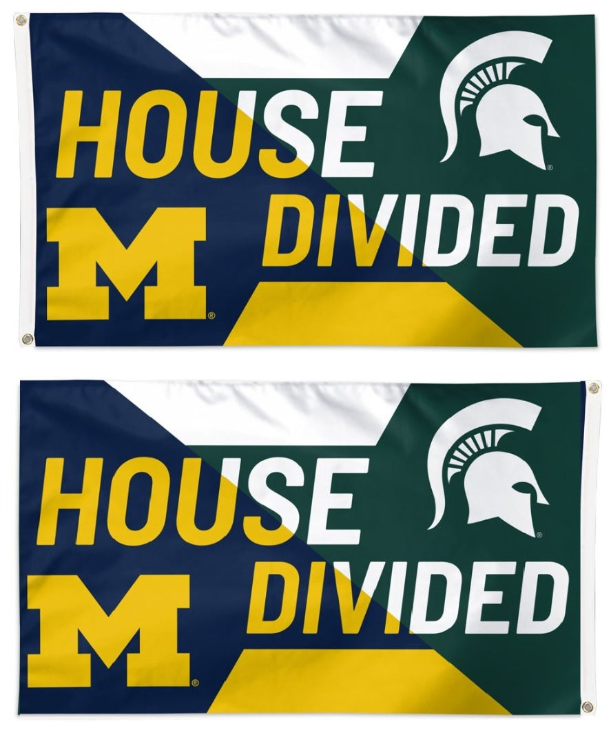 Michigan State vs Michigan Flag 2 Sided