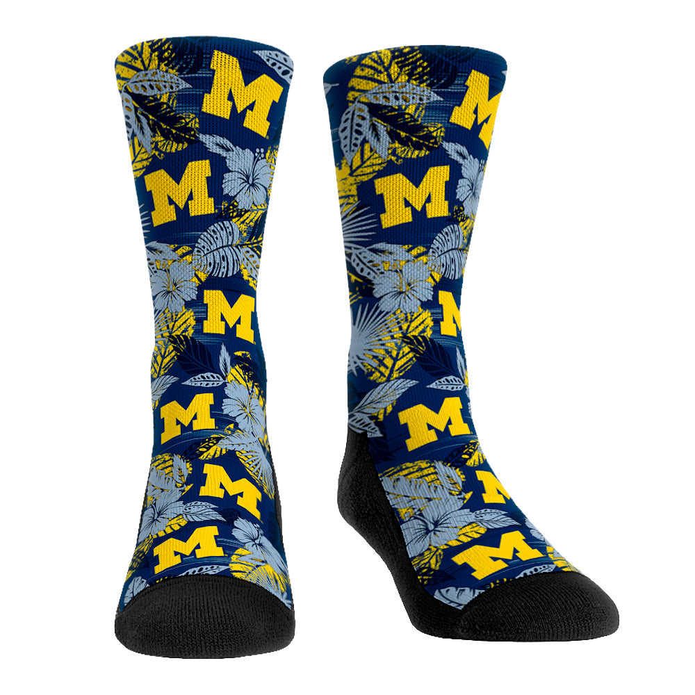 Michigan Wolverines - Floral | Rock 'Em Socks