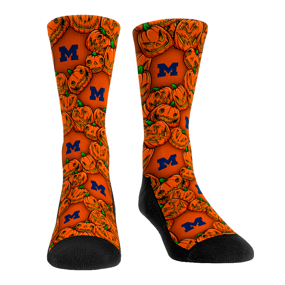Michigan Wolverines - Halloween Pumpkins | Rock 'Em Socks