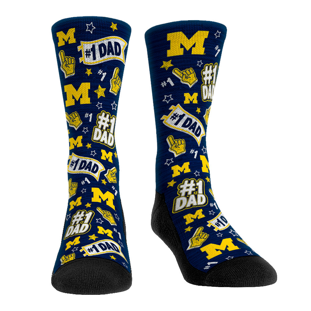 Michigan Wolverines - #1 Dad | Rock 'Em Socks