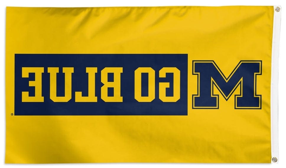Michigan Wolverines Flag 3x5 Go Blue