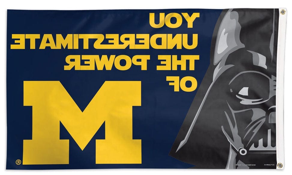 Michigan Wolverines Flag 3x5 Star Wars Underestimate