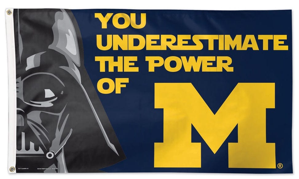 Michigan Wolverines Flag 3x5 Star Wars Underestimate