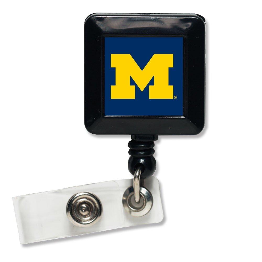Michigan Wolverines Reel Retractable Badge Holder
