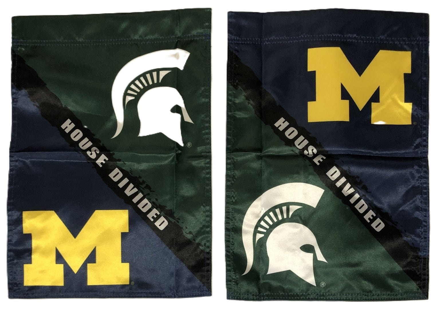 House Divided Michigan Michigan State Spartans Flag - 2 Sided