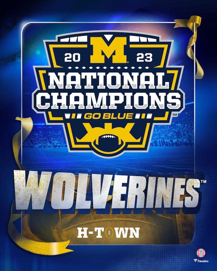 Michigan Wolverines 2023 National Champions 8" x 10" College Football Collage Photo 1