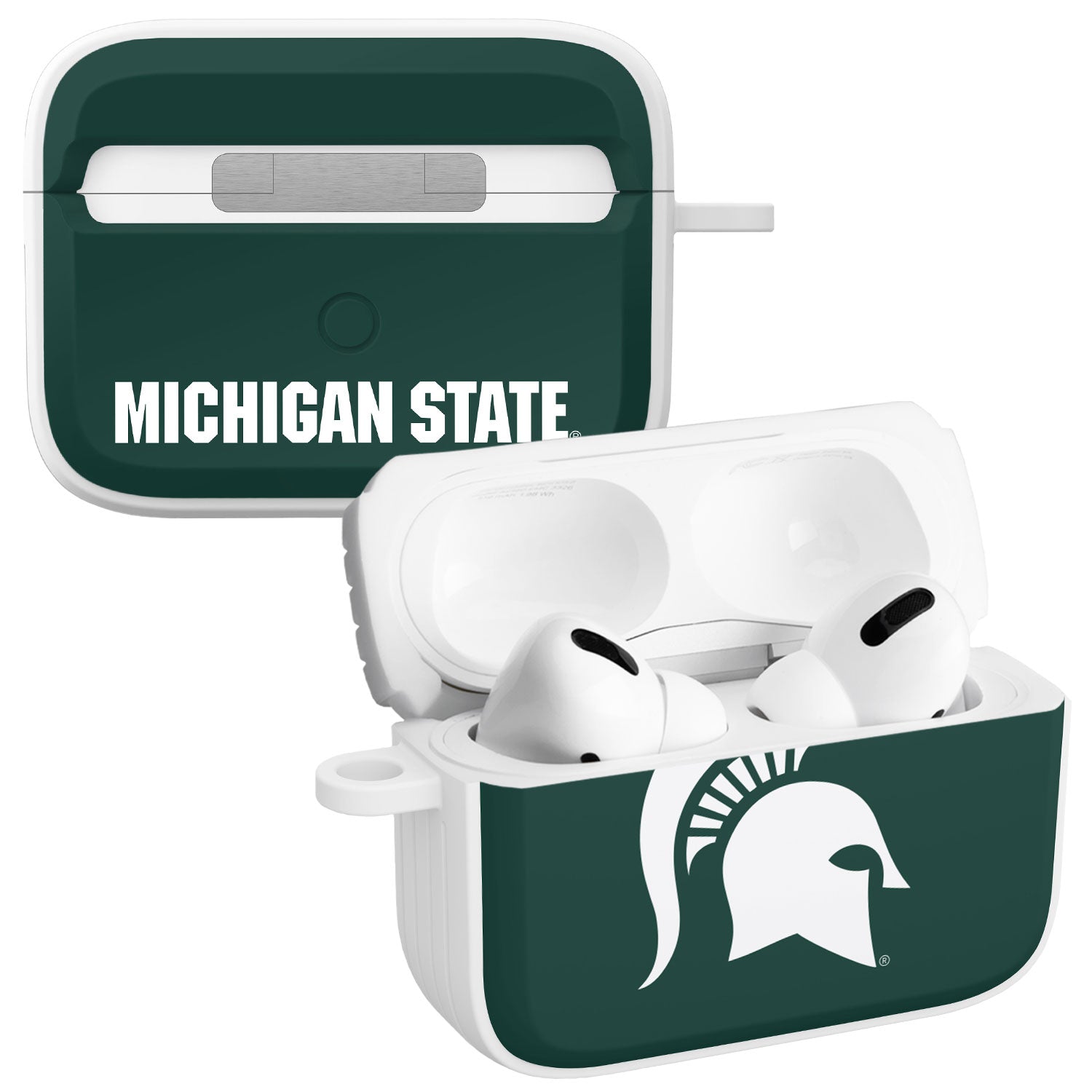 Michigan State MSU Spartans HDX Apple Airpods Pro 1 & 2 Case Cover | Affinity Bands 1